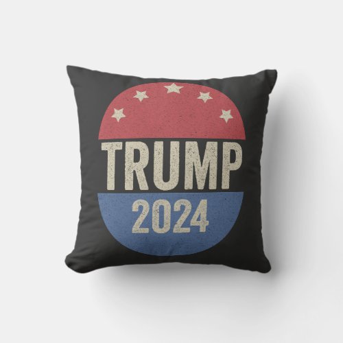 Trump 2024 Vote Again Funny Election Trump Again Throw Pillow