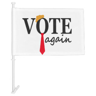 Trump 2024 Vote Again Patriotic American Gift  Car Flag