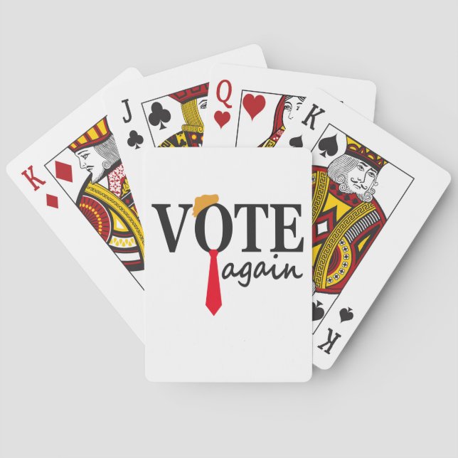 Trump 2024 Vote Again Patriotic American Gift  Poker Cards (Back)