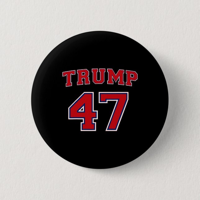 Trump 2024 Vote President Donald Trump 47th Presid Button (Front)