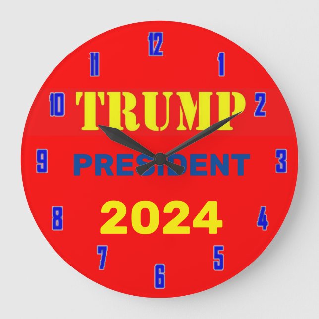 TRUMP 2024 WATCH LARGE CLOCK (Front)