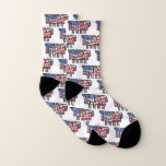 Trump 2024 Waving Flag Socks