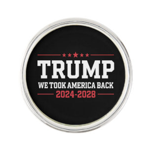 Trump 2024 We Took America Back 47 USA Lapel Pin