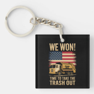 Trump 2024 We Won Wins Victory Inauguration 2025  Keychain