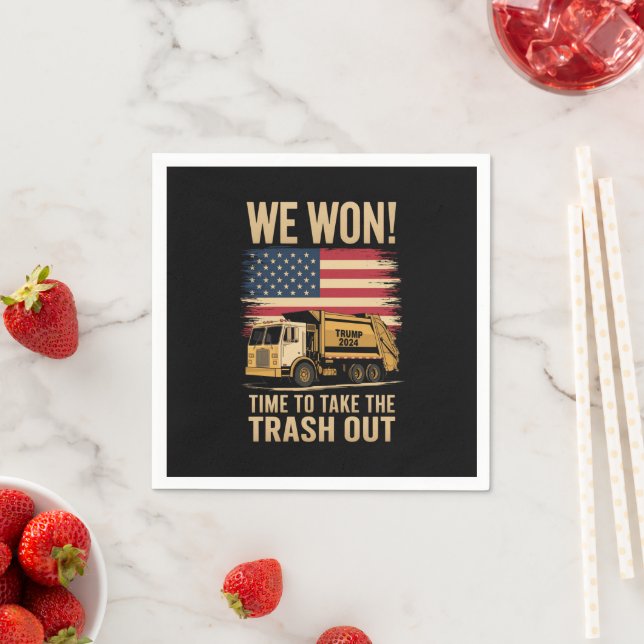 Trump 2024 We Won Wins Victory Inauguration 2025  Napkins (Insitu)
