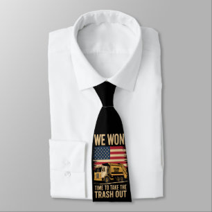 Trump 2024 We Won Wins Victory Inauguration 2025 Neck Tie
