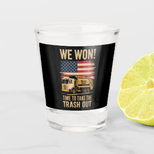 Trump 2024 We Won Wins Victory Inauguration 2025  Shot Glass
