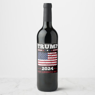 Trump 2024 wine label