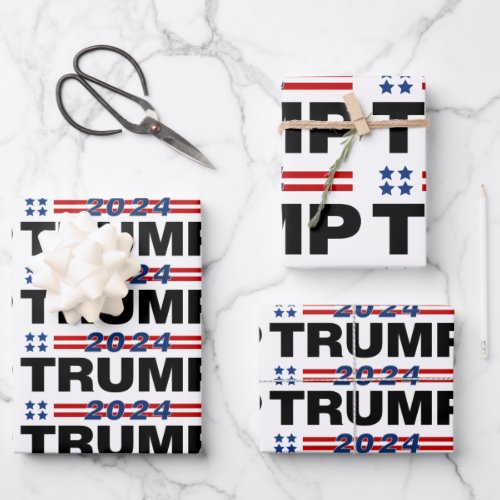 Trump 2024 wrapping paper sheets
