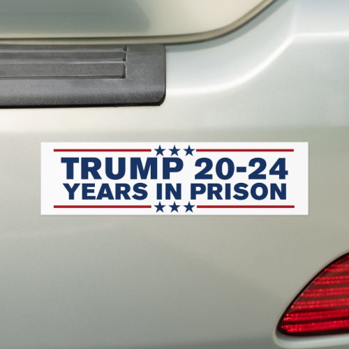 Trump 2024 Years In Prison Lock Him Up Anti_Trump Bumper Sticker