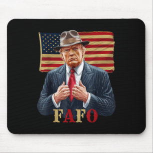Trump 2025 American Flag Vintage St. Patricks Day Mouse Pad
