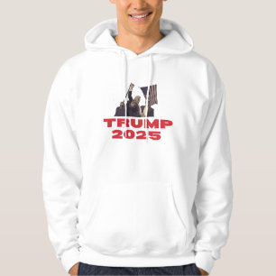 Trump 2025 Bold Patriotic Political Design Hoodie