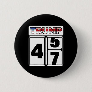 Trump 2025 Election 47 Victory Win President Inaug Button