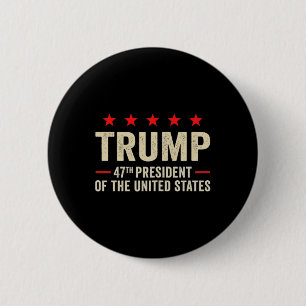 Trump 2025 Flag (on Byck) 47th President Trump Ina Button