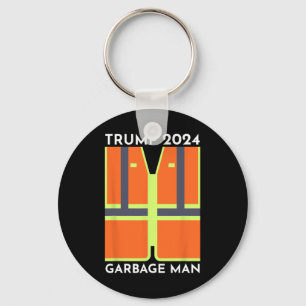 Trump 2025 Garbyge Man Funny Garbyge Patriots Supp Keychain