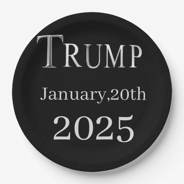 TRUMP 2025 PAPER PLATES (Front)