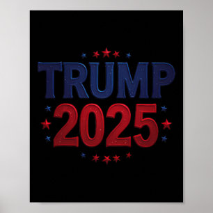 Trump 2025 President 45 And 47 Retro Vintage 1 Poster