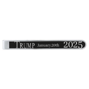 TRUMP 2025 SILVER FINISH TIE BAR