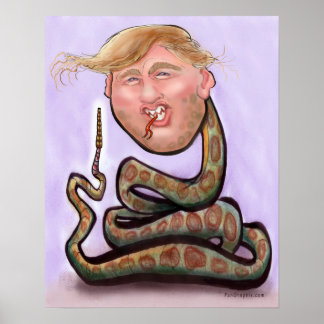 Trump 2025 Year of the Snake Poster