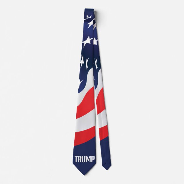 Trump 2028 Flag Neck Tie (Front)