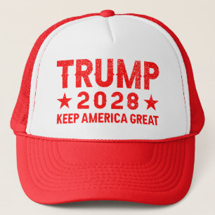 Trump 2028 Keep America Great  Trucker Hat