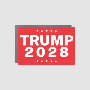 Trump 2028 red car magnet