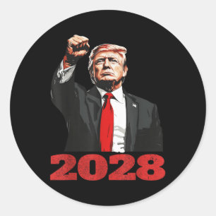 Trump 2028 Shirt Vote Donald Trump 28  Classic Round Sticker