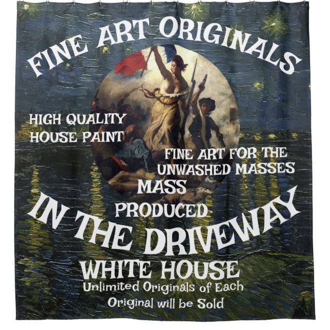 Trump 2028 Third Term Campaign Poster Original Shower Curtain (Front)