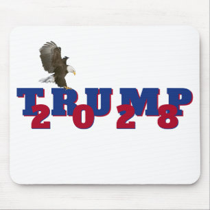 Trump 2028 With Bald Eagle Mouse Pad