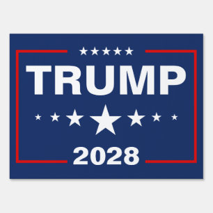 Trump 2028 Yard Sign