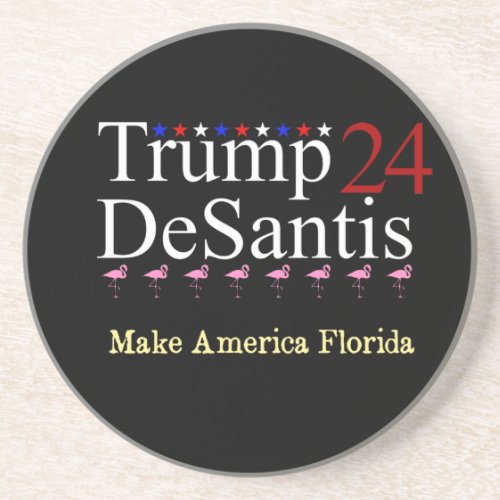 Trump 24 DeSantis Make America Florida Coaster