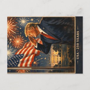 Trump 250 Years of Excellence USA Pride  Postcard