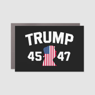 Trump 45 47 2024 President Car Magnet