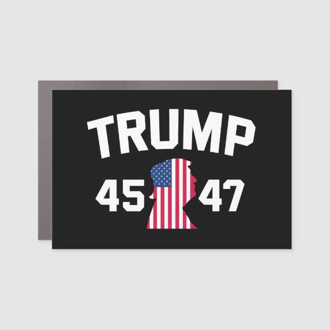 Trump 45 47 2024 President Car Magnet (Front)