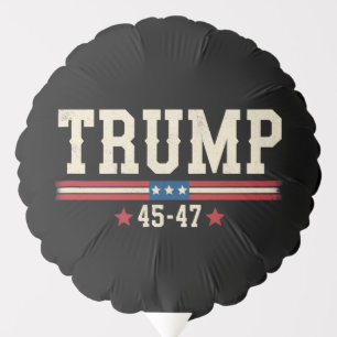Trump 45 47 American USA Flag Retro Vintage Balloon