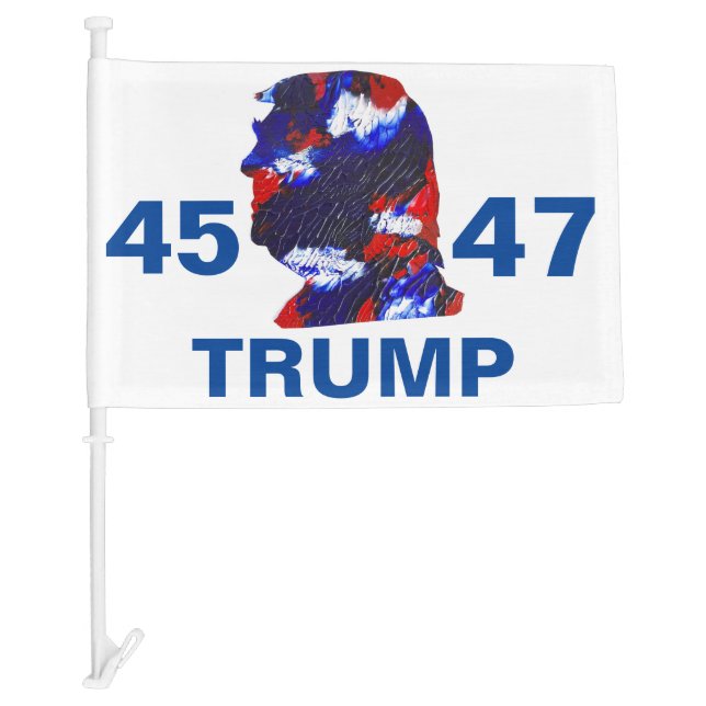 TRUMP 45 47 CAR FLAG (Front)