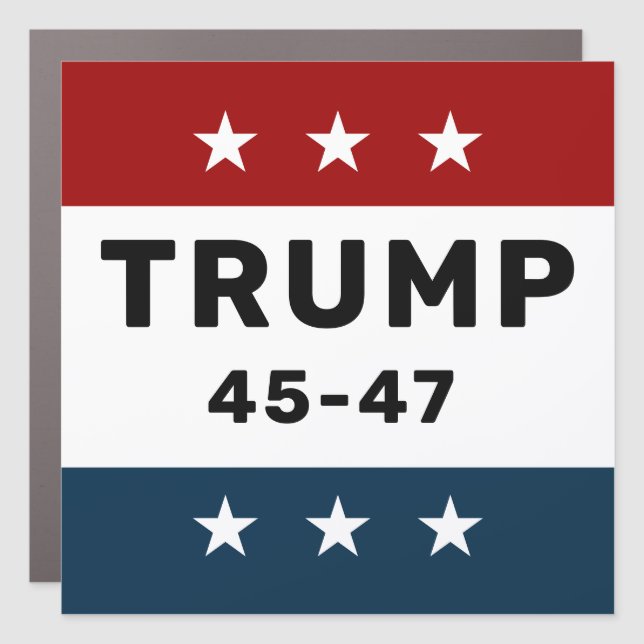 Trump 45-47 car magnet (Front)