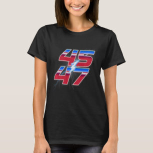 Trump 45 47 Election Victory Racing Logo Style T-Shirt