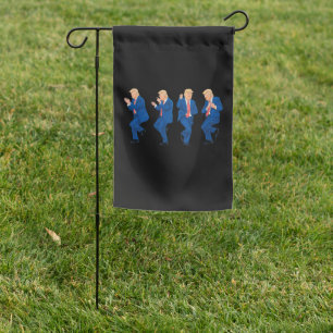 Trump 45 47 Funny Dance Dancing USA President Garden Flag