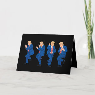 Trump 45 47 Funny Dance Dancing USA President Letterpress Thank You Card