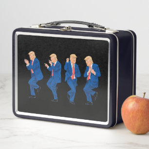 Trump 45 47 Funny Dance Dancing USA President Metal Lunch Box