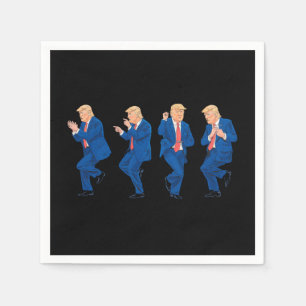 Trump 45 47 Funny Dance Dancing USA President Napkins