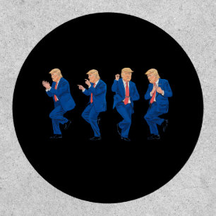 Trump 45 47 Funny Dance Dancing USA President Patch