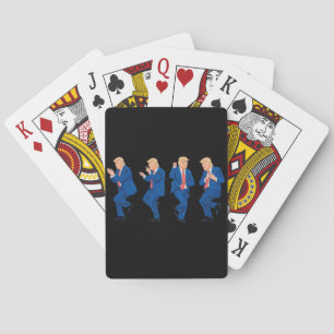 Trump 45 47 Funny Dance Dancing USA President Poker Cards