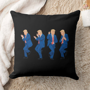 Trump 45 47 Funny Dance Dancing USA President Throw Pillow