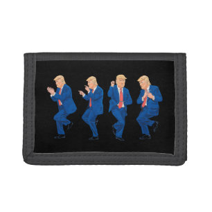 Trump 45 47 Funny Dance Dancing USA President Tri-fold Wallet