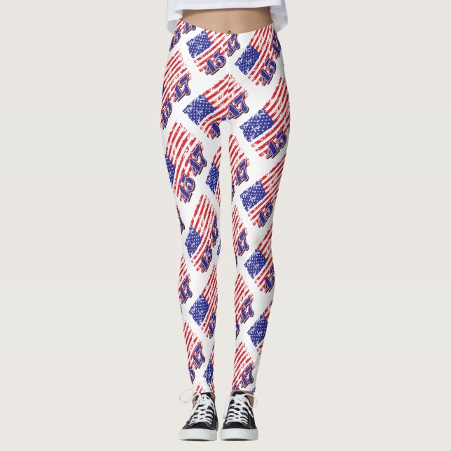 Trump 45 47 leggings (Front)