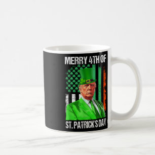 Trump 45 47 Leprechaun Hat Merry 4th Of St Patrick Coffee Mug