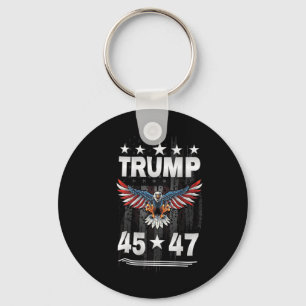 Trump 45 47 (on Back)  Keychain