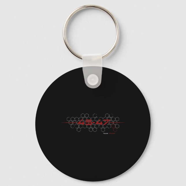 Trump 45 47 Retro Futuristic Design  Keychain (Front)